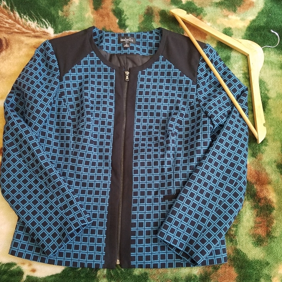 Patterned Suit Jacket Size 16 - Picture 1 of 10